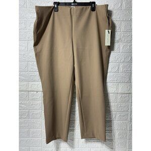 NWT RACHEL ZOE Women's US Size 2X Khaki Brown Stretch Pixie Pants
